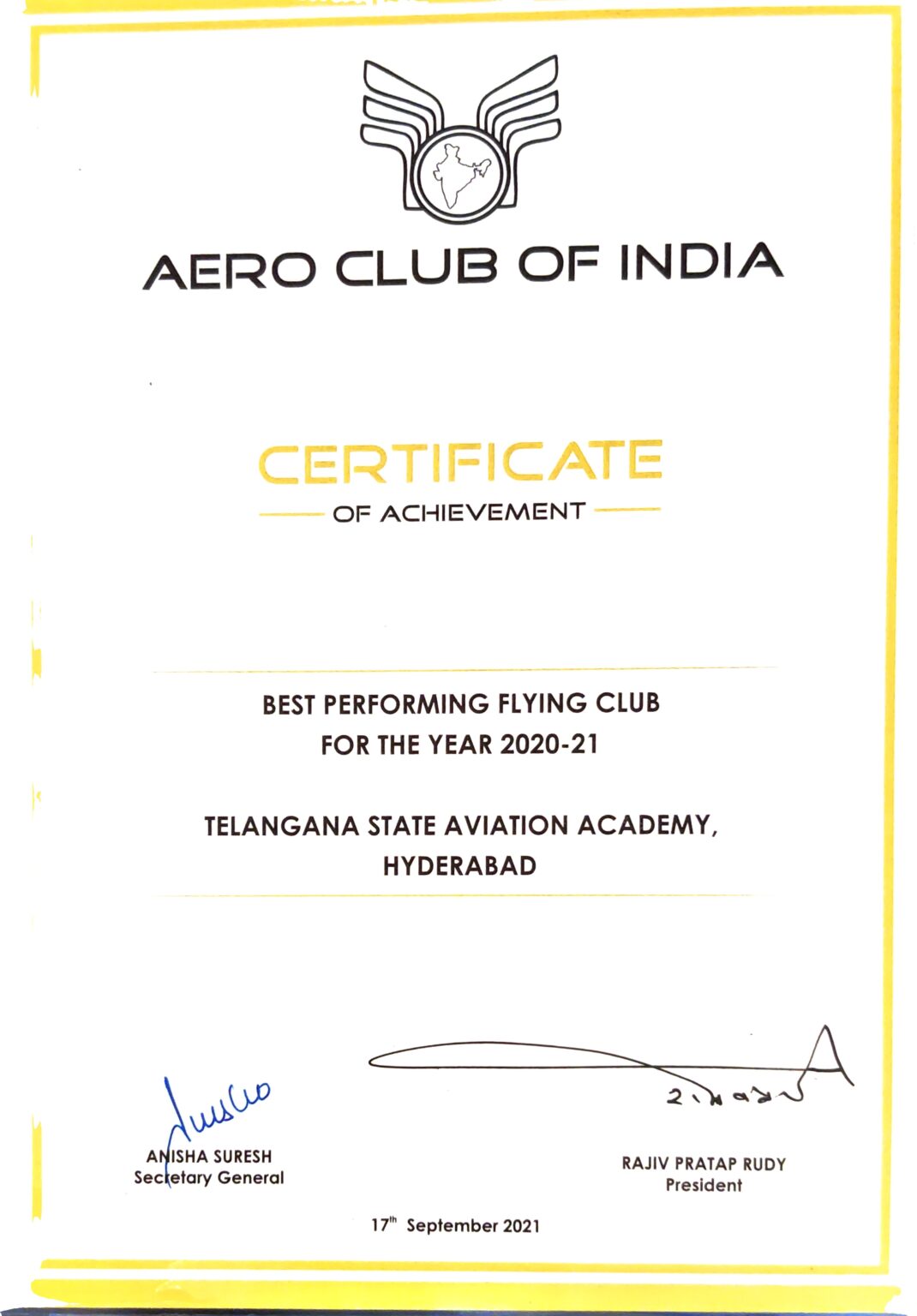 Best Performing Flying Club